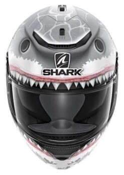 Shark Spartan Lorenzo Replica Motorhelm -Geselecteerde Motorkledingwinkels 007769 222 2 Shark Spartan Lorenzo Witte Haai Mat